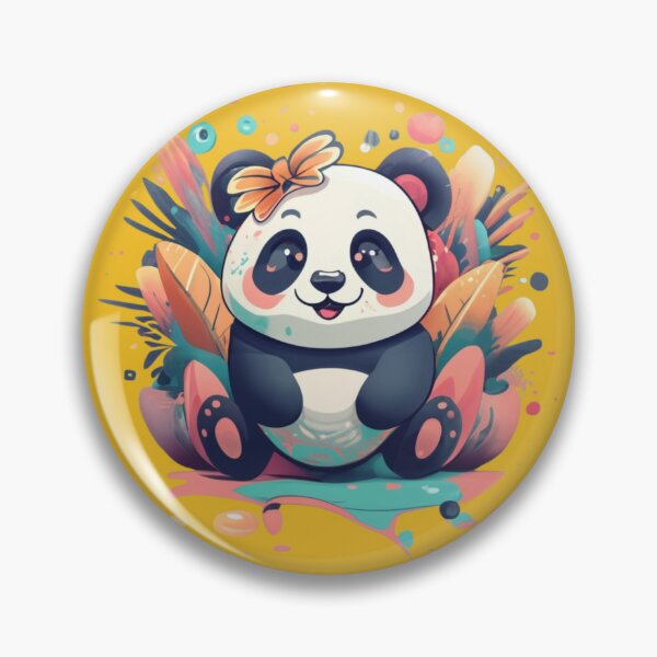 Item preview, Cool Panda With Butterfly Colorful Background designed and sold by TugForkFinds.