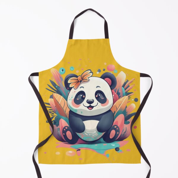 Item preview, Cool Panda With Butterfly Colorful Background designed and sold by TugForkFinds.