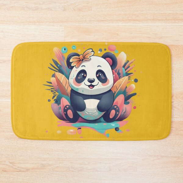 Item preview, Cool Panda With Butterfly Colorful Background designed and sold by TugForkFinds.