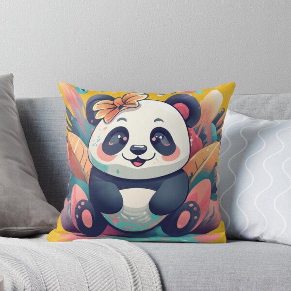 Item preview, Cool Panda With Butterfly Colorful Background designed and sold by TugForkFinds.