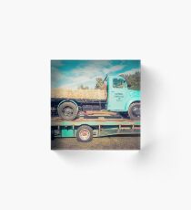 Small Truck With Hay Acrylic Block