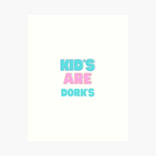 Item preview, Adorable Nerdy Chic: Cozy Kids' R Dork's Sweatshirt – Perfect Geeky Style for You's!" designed and sold by Planetshirts11.
