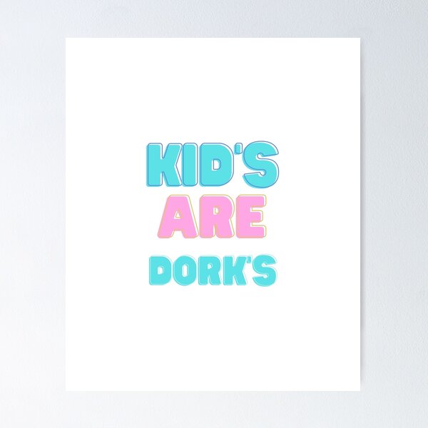 Item preview, Adorable Nerdy Chic: Cozy Kids' R Dork's Sweatshirt – Perfect Geeky Style for You's!" designed and sold by Planetshirts11.