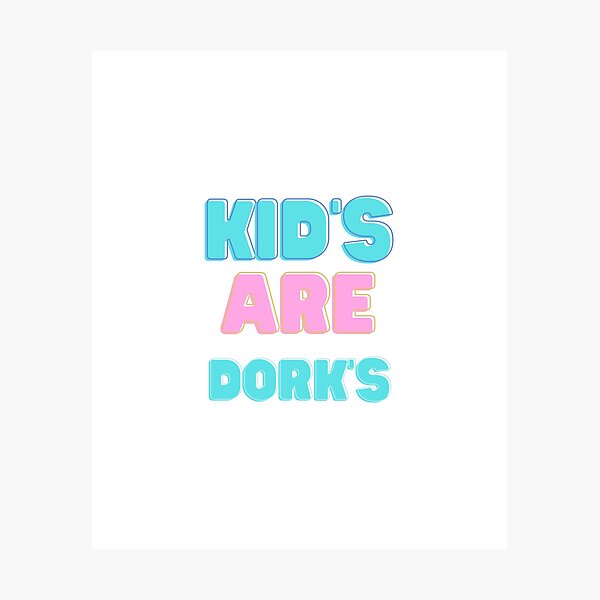 Item preview, Adorable Nerdy Chic: Cozy Kids' R Dork's Sweatshirt – Perfect Geeky Style for You's!" designed and sold by Planetshirts11.