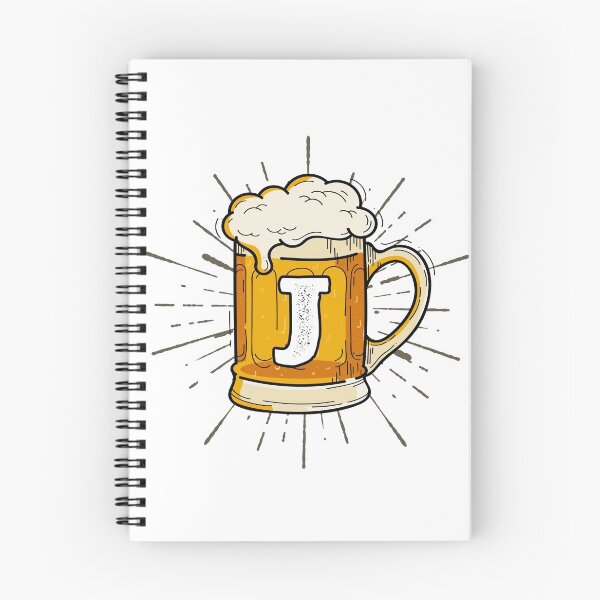 Item preview, Monogram J Frothy Cold Glass of Beer designed and sold by simplymonogram.