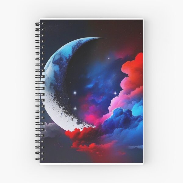 Item preview, Night sky with crescent moon designed and sold by KilianSzmid.