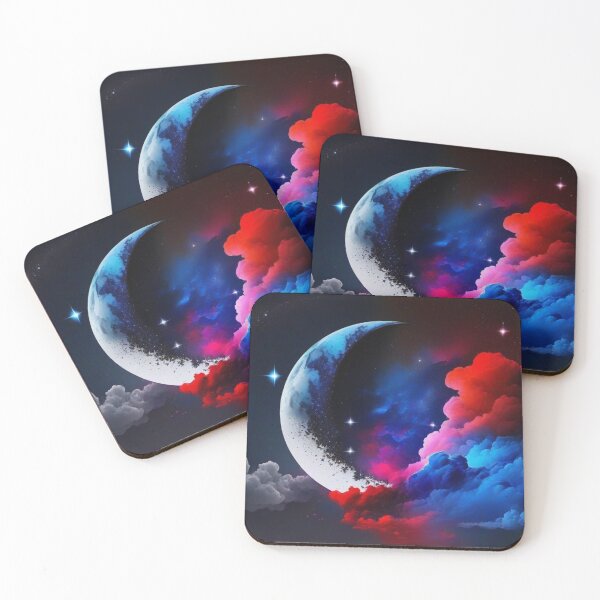 Item preview, Night sky with crescent moon designed and sold by KilianSzmid.