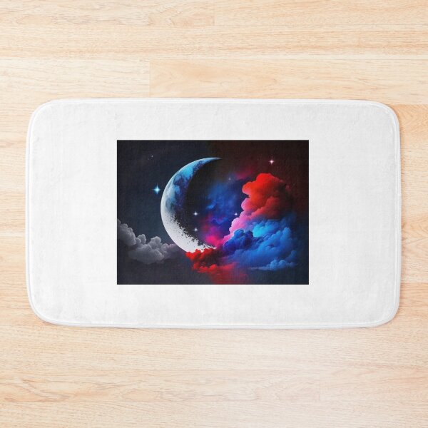 Item preview, Night sky with crescent moon designed and sold by KilianSzmid.