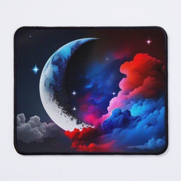 Item preview, Night sky with crescent moon designed and sold by KilianSzmid.