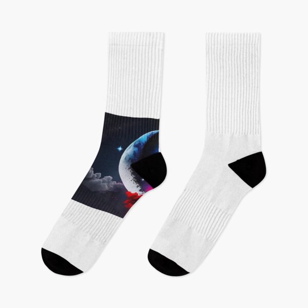 Item preview, Night sky with crescent moon designed and sold by KilianSzmid.