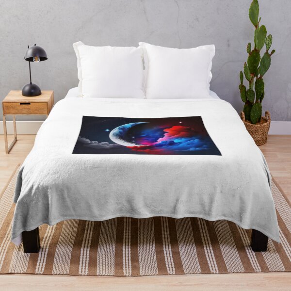 Item preview, Night sky with crescent moon designed and sold by KilianSzmid.