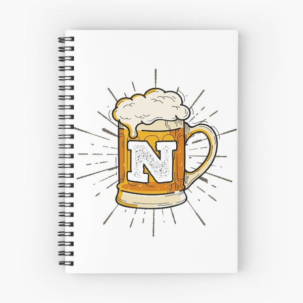 Item preview, Monogram N Frothy Cold Glass of Beer designed and sold by simplymonogram.