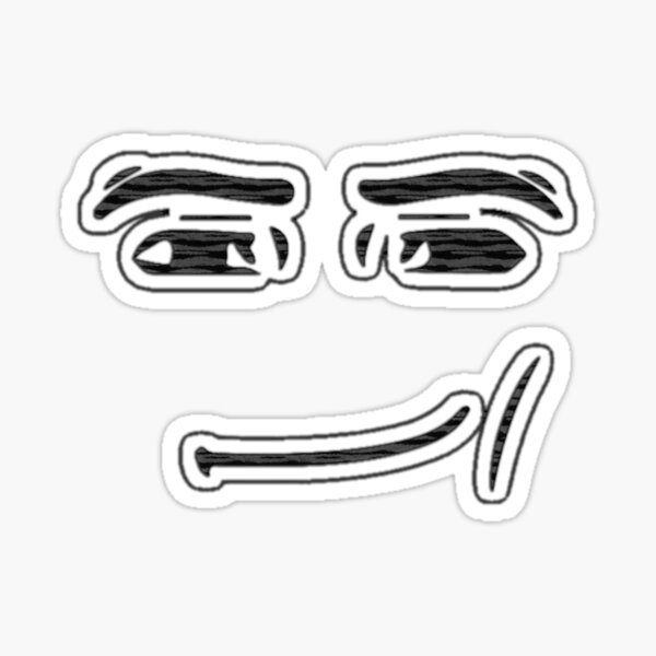 Pou Roblox Face Sticker for Sale by Kirboos