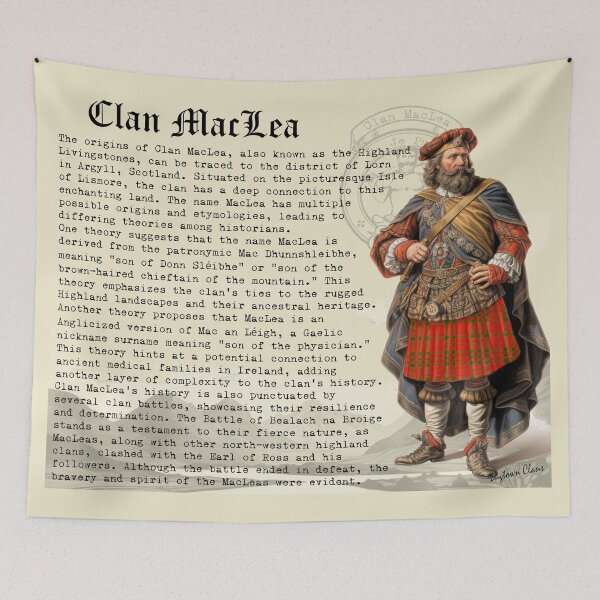 Item preview, Clan MacLea Scottish History  designed and sold by BagTown Clans.