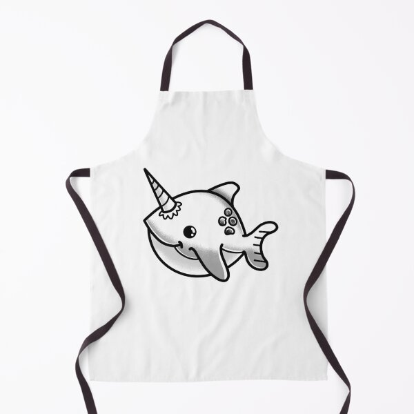 Item preview, Tattoo style Narwhal Whale with unicorn horn designed and sold by jazzydevil.