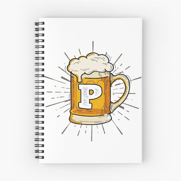 Item preview, Monogram P Frothy Cold Glass of Beer designed and sold by simplymonogram.