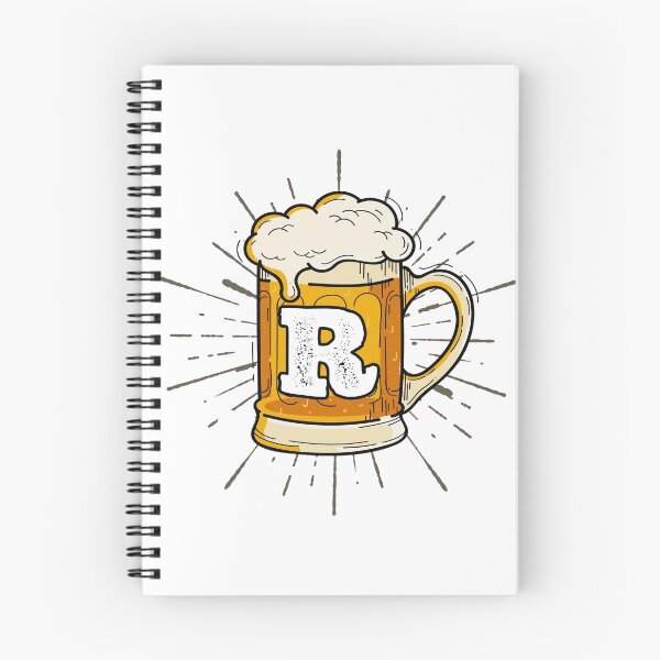 Item preview, Monogram R Frothy Cold Glass of Beer designed and sold by simplymonogram.