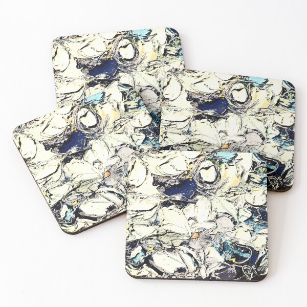 Item preview, Part of  oil painting "Blue flowers" by Marina Daniluka, edited pattern designed and sold by MariDaniArt.