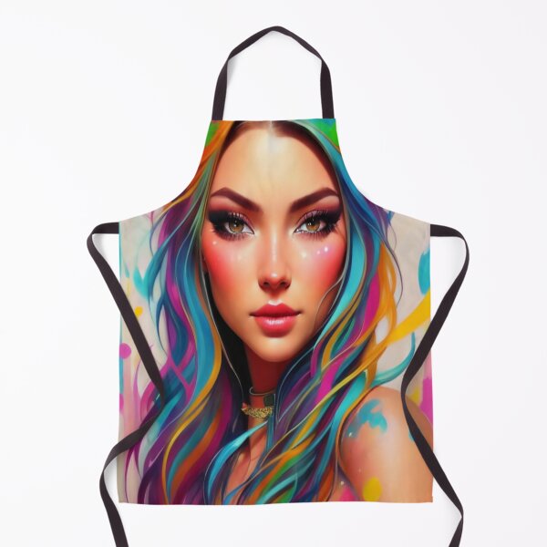 Item preview, Vibrant Elegance A Colorful Portrait designed and sold by Nardaz.