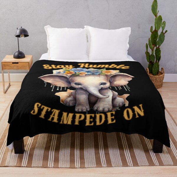 Item preview, Stay Humble, Stampede On. elephant lover designed and sold by ElephantVibes.