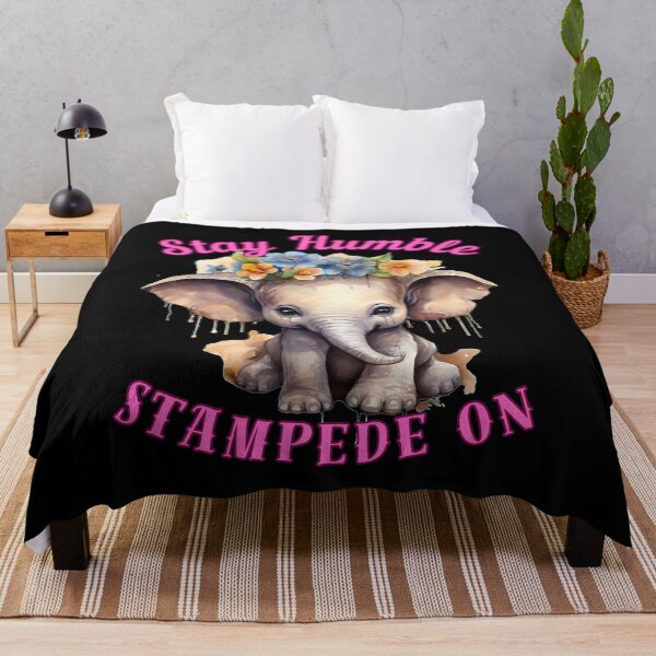 Item preview, Stay Humble, Stampede On. elephant head designed and sold by ElephantVibes.