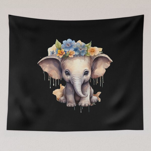 Item preview, Tiny Elephant designed and sold by ElephantVibes.