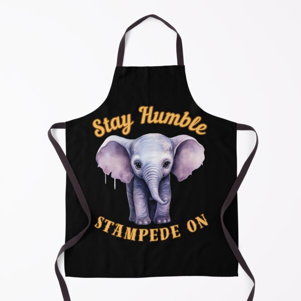 Item preview, Stay Humble, Stampede On. watercolor elephant designed and sold by ElephantVibes.
