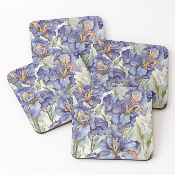 Item preview, Iris flowers pattern designed and sold by HOMETOWN86.