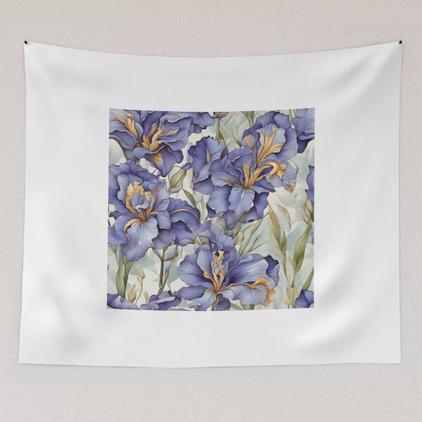 Item preview, Iris flowers pattern designed and sold by HOMETOWN86.