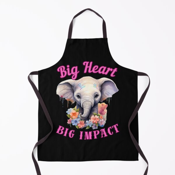Item preview, Big Heart, Big Impact. elephant head designed and sold by ElephantVibes.