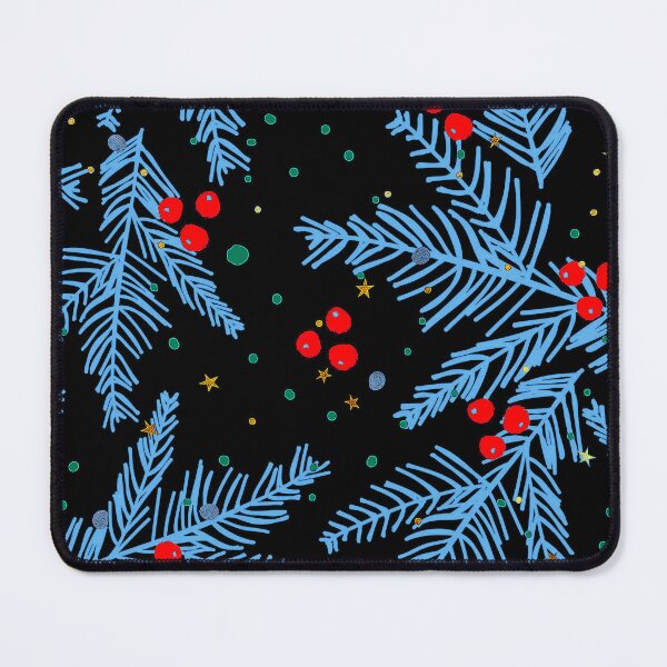 Item preview, Christmas "Magical Blue" Pine Branches And Berries Pattern  designed and sold by DEC02.