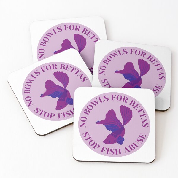 Item preview, No Bowls For Bettas Purple Design designed and sold by CarefulCreation.