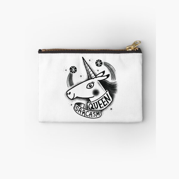 Item preview, Flash Tattoo SARCASM QUEEN with cute unicorn designed and sold by jazzydevil.
