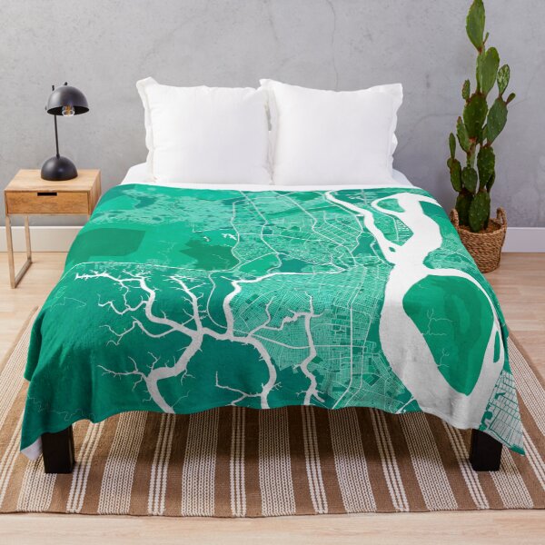 Item preview, Guayaquil City Map of Ecuador - Watercolor designed and sold by deMAP.