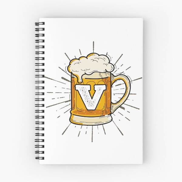 Item preview, Monogram V Frothy Cold Glass of Beer designed and sold by simplymonogram.
