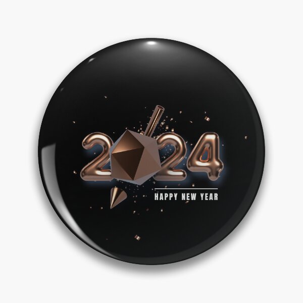 Item preview, 2024 Happy New Year Celebration Typography Design - Festive Holiday Art designed and sold by Gayan-Art.