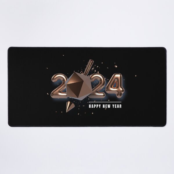 Item preview, 2024 Happy New Year Celebration Typography Design - Festive Holiday Art designed and sold by Gayan-Art.