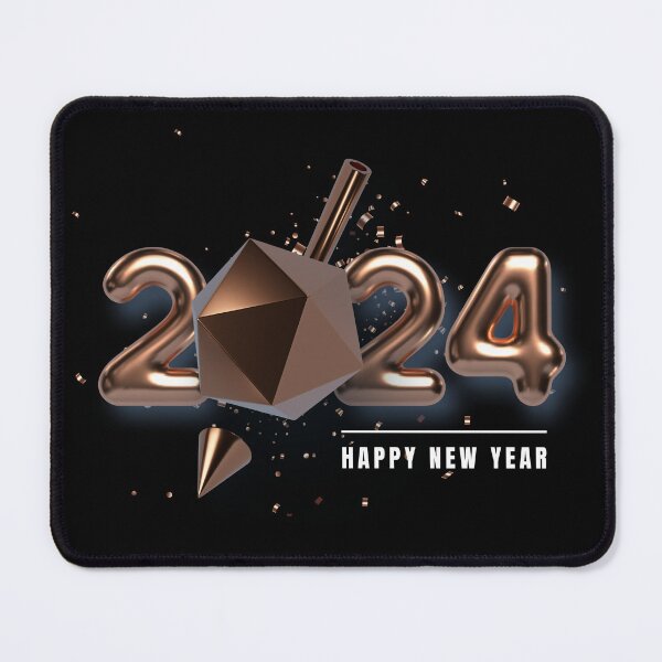 Item preview, 2024 Happy New Year Celebration Typography Design - Festive Holiday Art designed and sold by Gayan-Art.