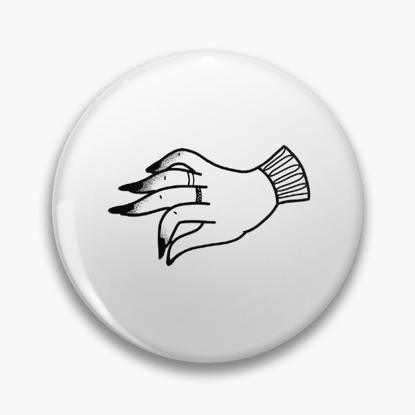 Item preview, Flash Tattoo boho hand with nails pinching designed and sold by jazzydevil.
