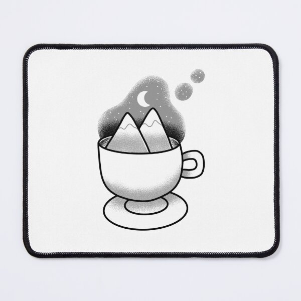 Item preview, Flash Tattoo boho mountains in a teacup designed and sold by jazzydevil.