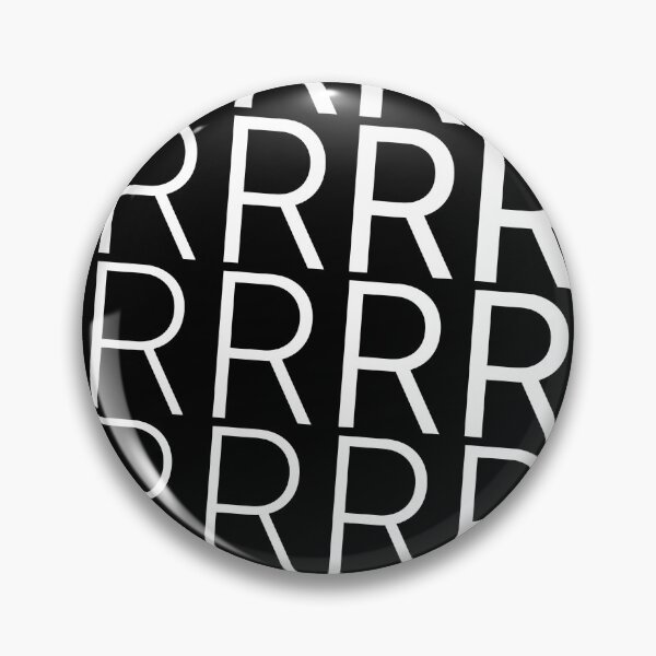Item preview, "R" Oblique Style Typography Lettering Design Essential Monogram T-Shirt  designed and sold by poppiq.