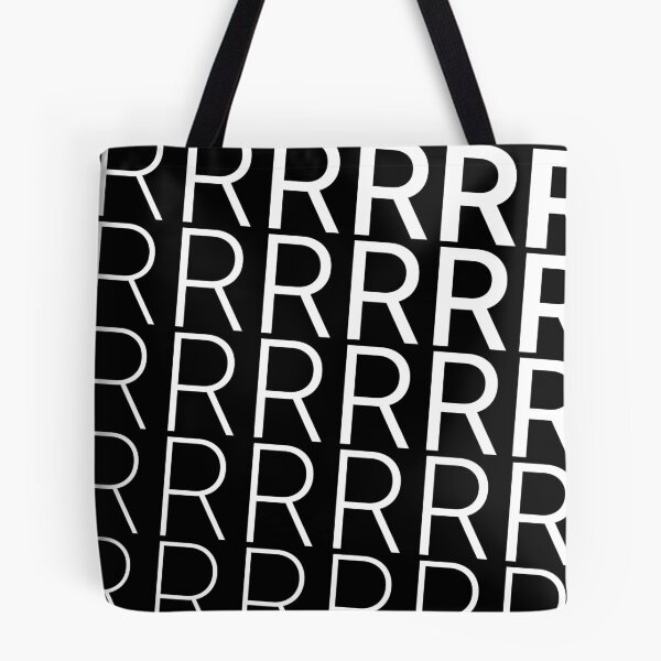 Item preview, "R" Oblique Style Typography Lettering Design Essential Monogram T-Shirt  designed and sold by poppiq.