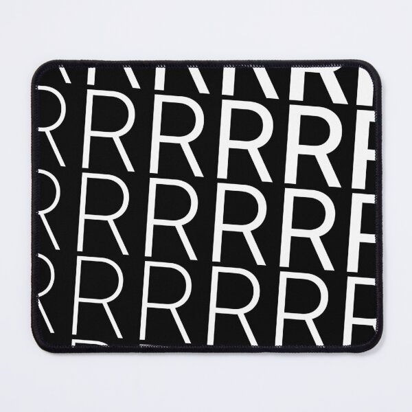 Item preview, "R" Oblique Style Typography Lettering Design Essential Monogram T-Shirt  designed and sold by poppiq.