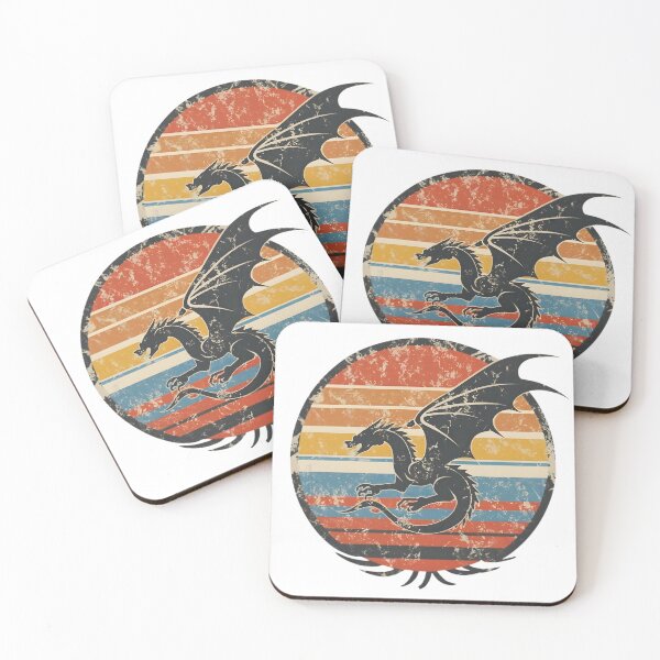 Item preview, Retro Sunset Black Dragon designed and sold by DragonRealms.