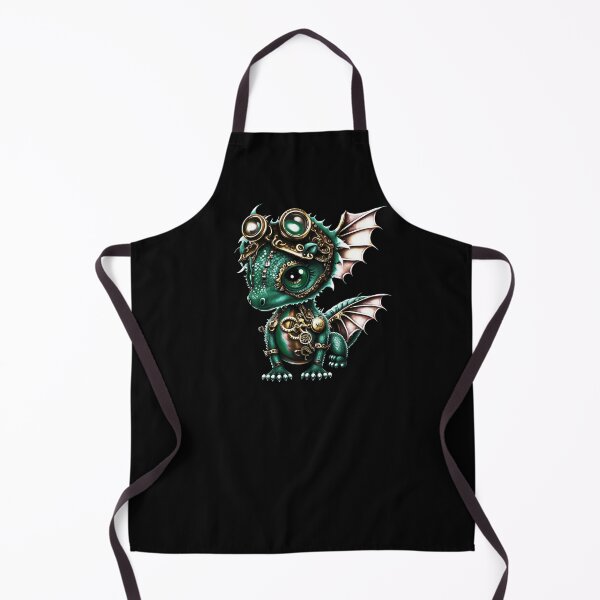 Item preview, Steampunk Green Baby Dragon designed and sold by VicAndSteam.