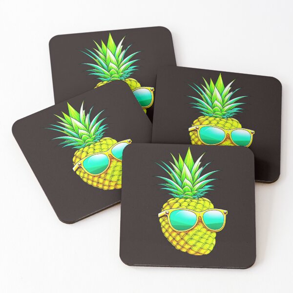 Item preview, Cute Pineapple With Sunglasses designed and sold by TheCatmeow2000.