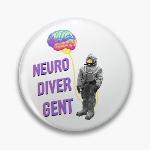 Item preview, neurodivergent neuro-diver-gent designed and sold by a little  bit feral.