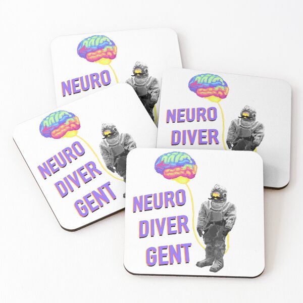 Item preview, neurodivergent neuro-diver-gent designed and sold by a little  bit feral.