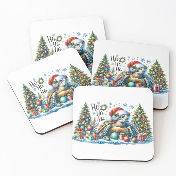 Item preview, Sea Turtle Christmas Santa Hat Watercolor Gift ,sea turtle water color, christmas Gift for Turtle Lovers, Sticker  turtle designed and sold by Netroder.