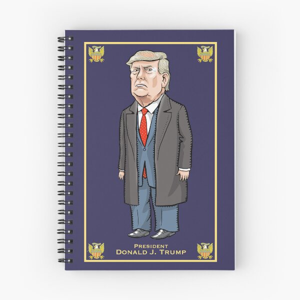 Aperçu de l'œuvre Le président Donald Trump créée et vendue par MacKaycartoons.